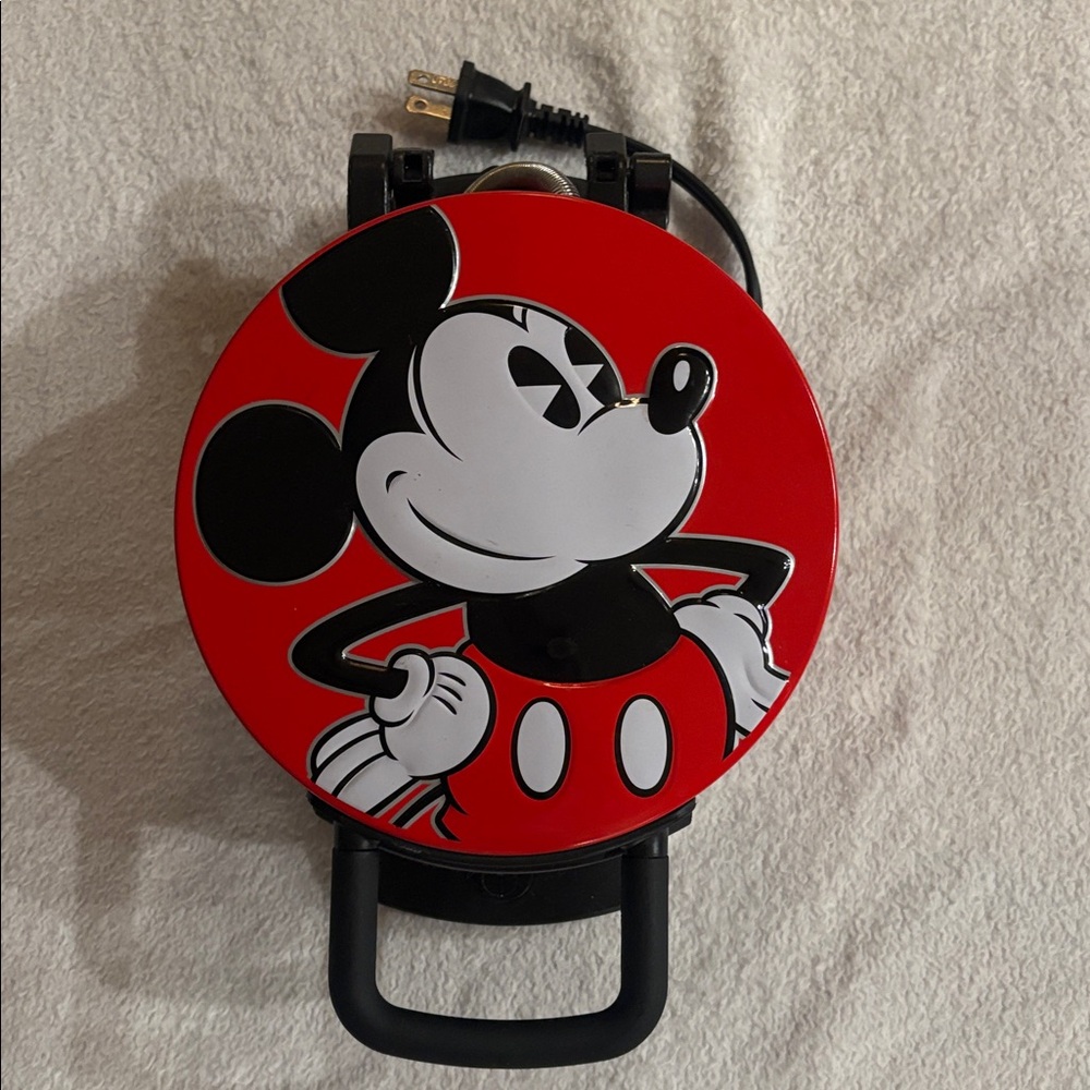 Mickey Mouse Red Waffle Maker